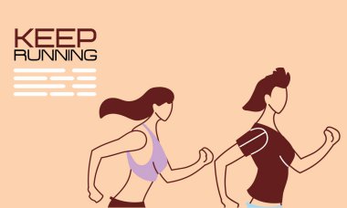 Kadınlar vektör tasarımı için avatarlar