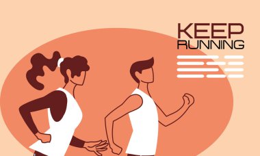 Erkek ve kadın avatar vektör tasarımı