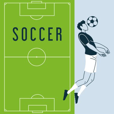 top ile futbol oyuncusu, şablon