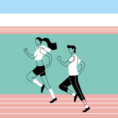 Erkek ve kadın avatar vektör tasarımı