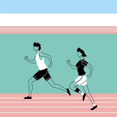 Erkek ve kadın avatar vektör tasarımı