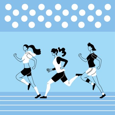 Kadınlar vektör tasarımı için avatarlar