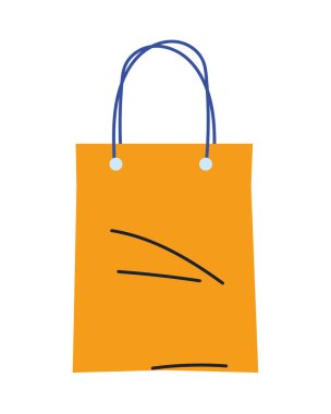 alışveriş poşeti ikon vektör tasarımı