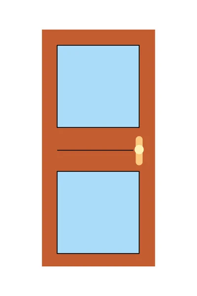 Isolated house door vector design — Stock Vector
