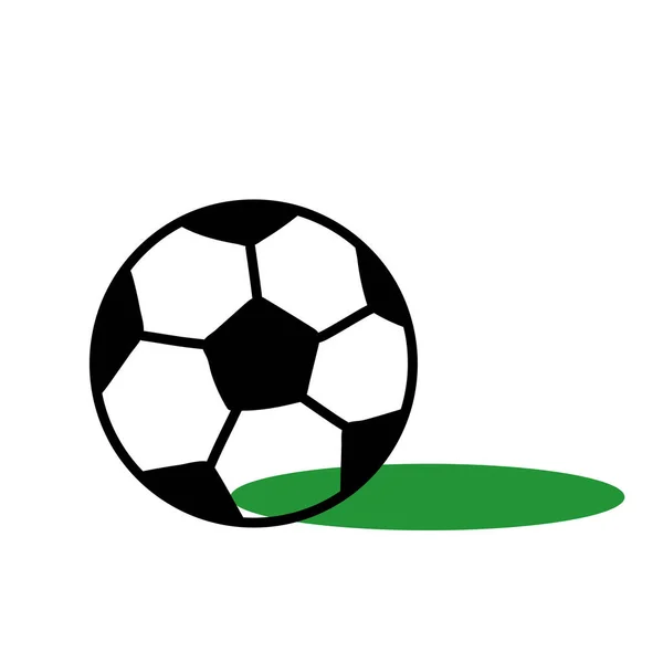 Diseño de vectores de pelota de fútbol aislado — Vector de stock