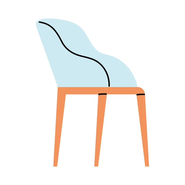 Isoliertes weißes Stuhlvektordesign — Stockvektor