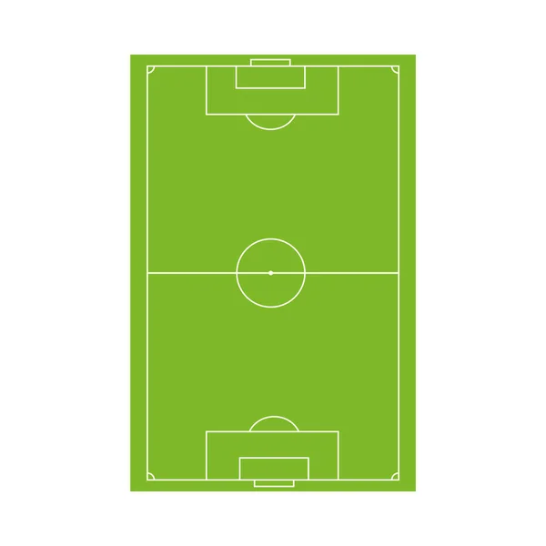 Futebol desenho de vetor de quadra verde —  Vetores de Stock