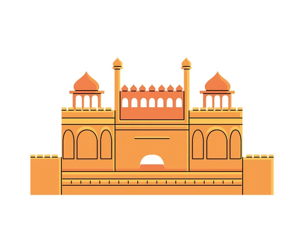 Berühmte Tempel und Denkmäler Indiens — Stockvektor