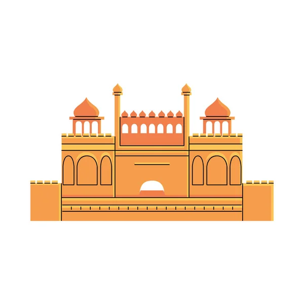 Famosos templos y monumentos de la India — Vector de stock