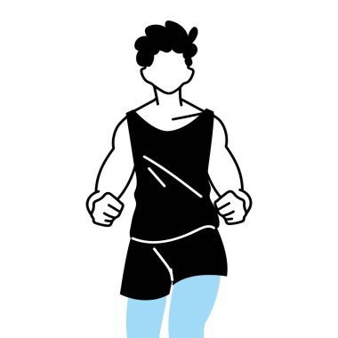 İnsan avatarı çalışan vektör tasarımı