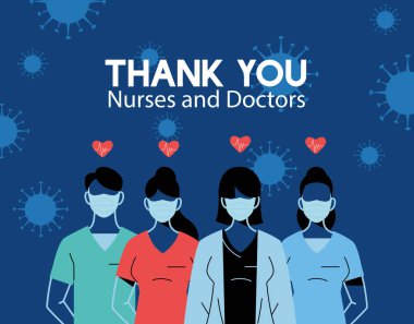 Hastanede çalışan ve koronavirüsle savaşan doktorlar ve hemşireler sayesinde.