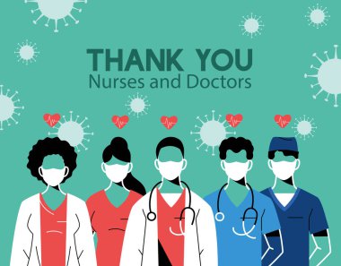 Hastanede çalışan ve koronavirüsle savaşan doktorlar ve hemşireler sayesinde.