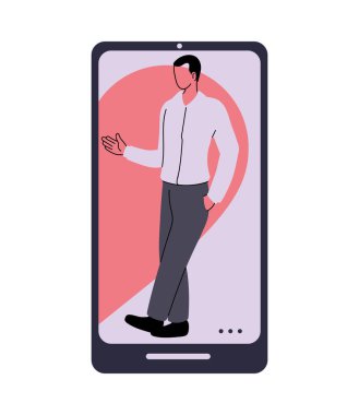 Çift ilişkileri olan akıllı telefon.