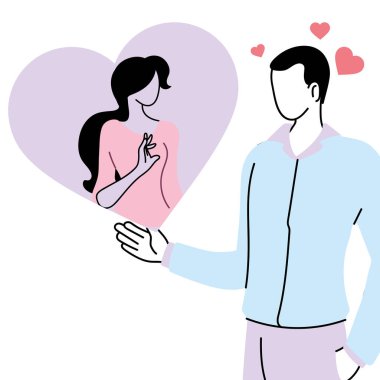 İnternette aşık genç erkek arkadaşlar