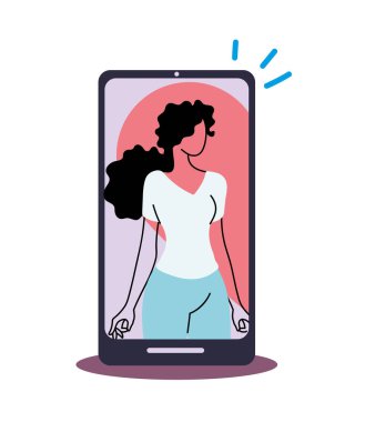 Çift ilişkileri olan akıllı telefon.