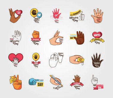 Uluslararası solcular günü simgeleri