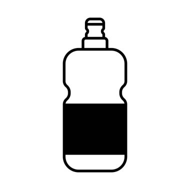 Deterjan şişesi lineal biçim vektör tasarımı
