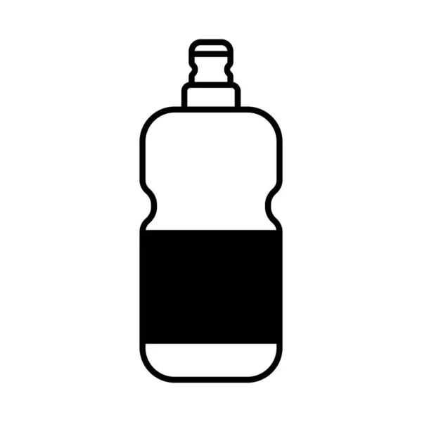 洗剤ボトルラインスタイルアイコンベクトルデザイン — ストックベクタ