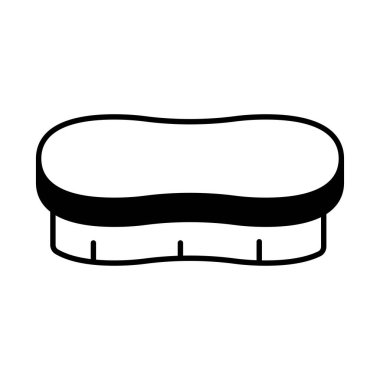 fırça doğrusal biçim ikon vektör tasarımı