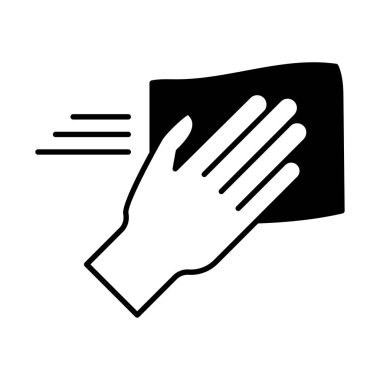 Rag lineal biçim vektör tasarımına sahip el