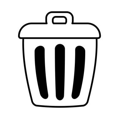 Çöp lineal biçim vektör tasarımı