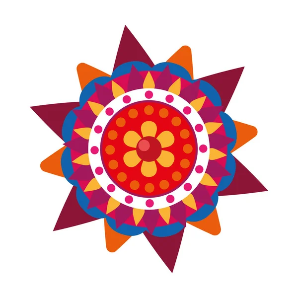 美丽多彩的若开邦印度教节 — 图库矢量图片