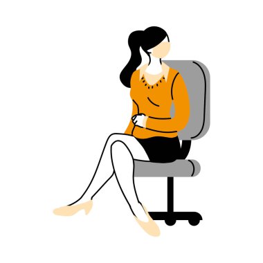 Salgın sırasında yüz maskesi kullanan sekreter