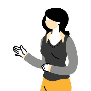 Salgın sırasında yüz maskesi kullanan sekreter