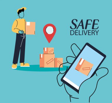 akıllı telefonlu kurye teslimat servisi, paketlerin takibi