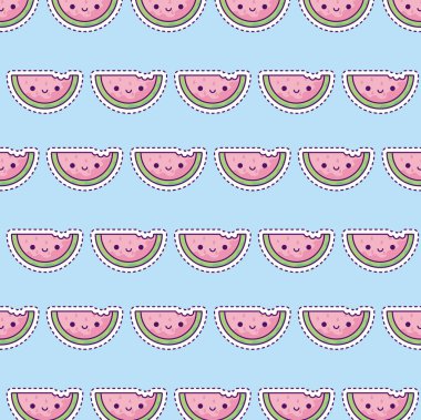 dilimlenmiş karpuz deseni, yama tarzı