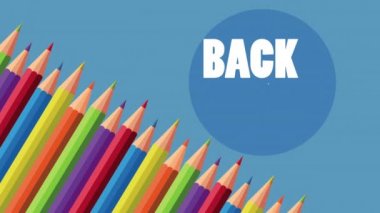 Renkli kalemler ve harflerle okul zamanına dönelim.