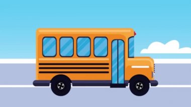 Otobüsle okul zamanına dön.