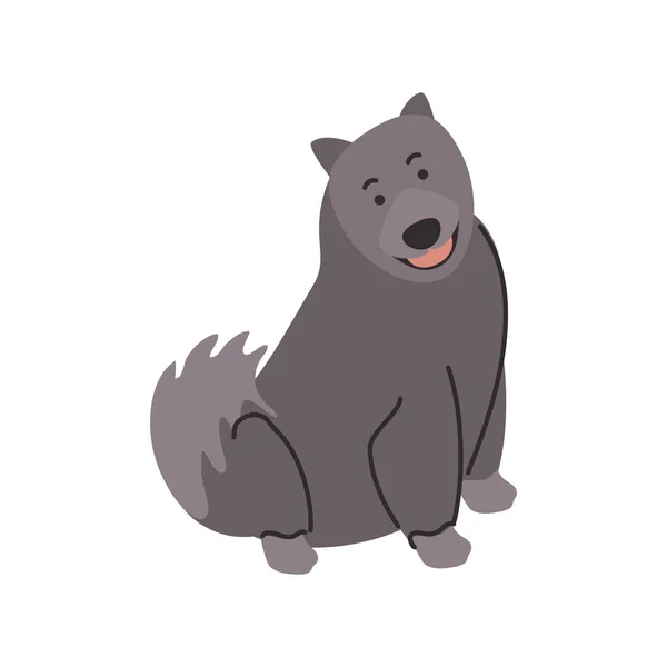 Lindo perro mascota sobre fondo blanco — Vector de stock