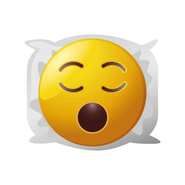 Emoticon sono no fundo branco —  Vetores de Stock