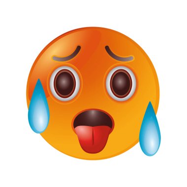 Beyaz arkaplandaki bitkin ifade