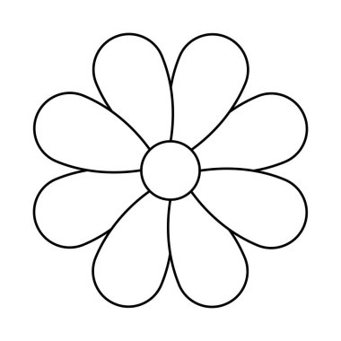 Beyaz arkaplanda güzel bir çiçek dekoru