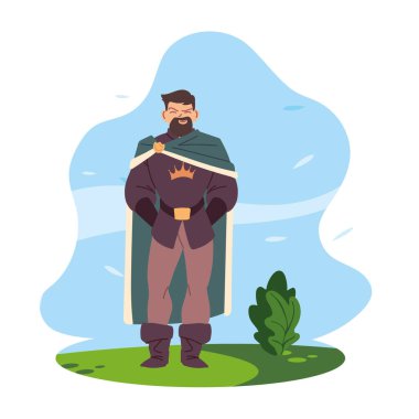 Ortaçağ insan vektör tasarımı