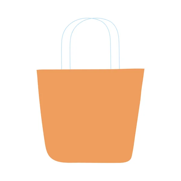 Shoppingväska med olika ikoner och produkter — Stock vektor