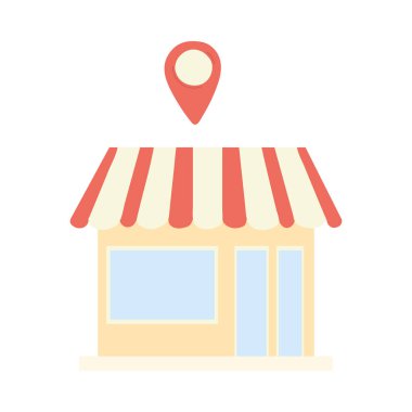 Beyaz arkaplanda yerel iş karikatürü