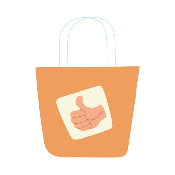Shopping bag con diverse icone e prodotti — Vettoriale Stock