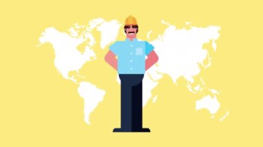 İnşaatçı işçi avatar karakteri