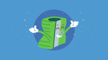 Şirin keskinleştirici Tedarik Kawaii çizgi karakter animasyonu