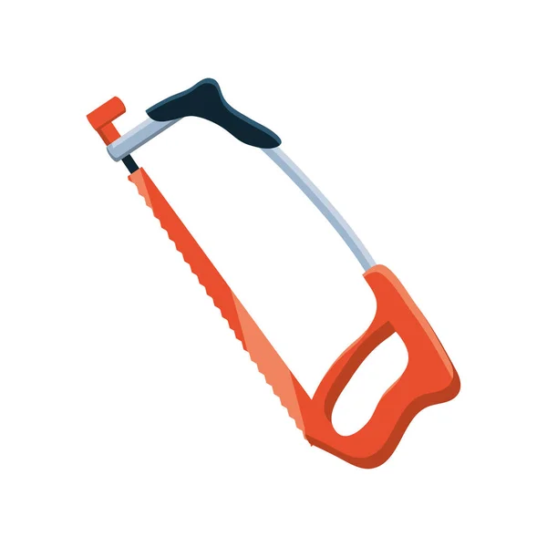 Hacksaw tool on white background — Stock Vector