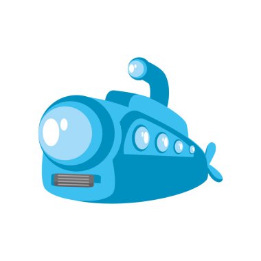 Denizaltı, beyaz arka planda çocuklar