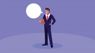 İş adamı karakter animasyonundan bahsediyor