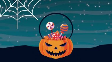 Balkabağıyla Cadılar Bayramı animasyonunuz kutlu olsun.