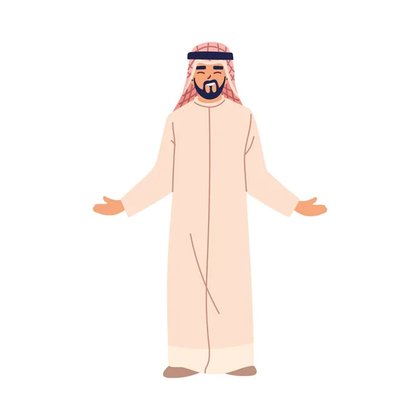 Arab férfi rajzfilm vektor tervezés — Stock Vector