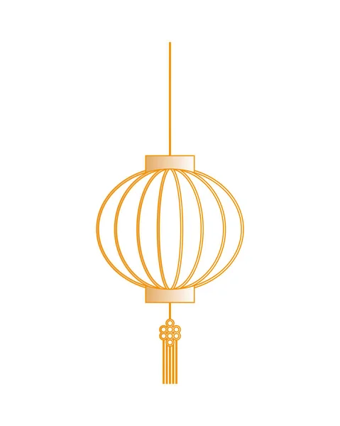 Chinesisches Gold Laternen Vektor Design — Stockvektor