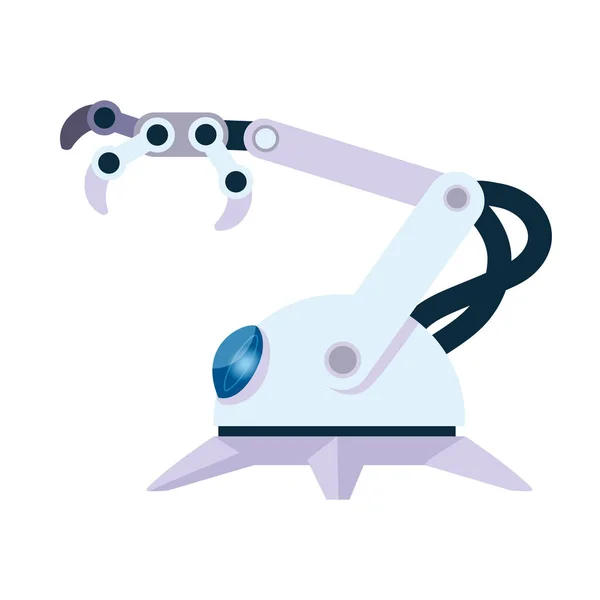 İzole edilmiş beyaz robot kol vektör tasarımı — Stok Vektör