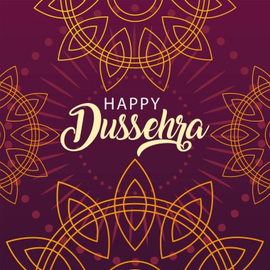 Süslü mutlu Dussehra etiketi